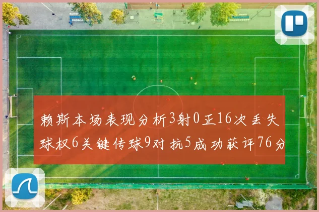 赖斯本场表现分析3射0正16次丢失球权6关键传球9对抗5成功获评76分
